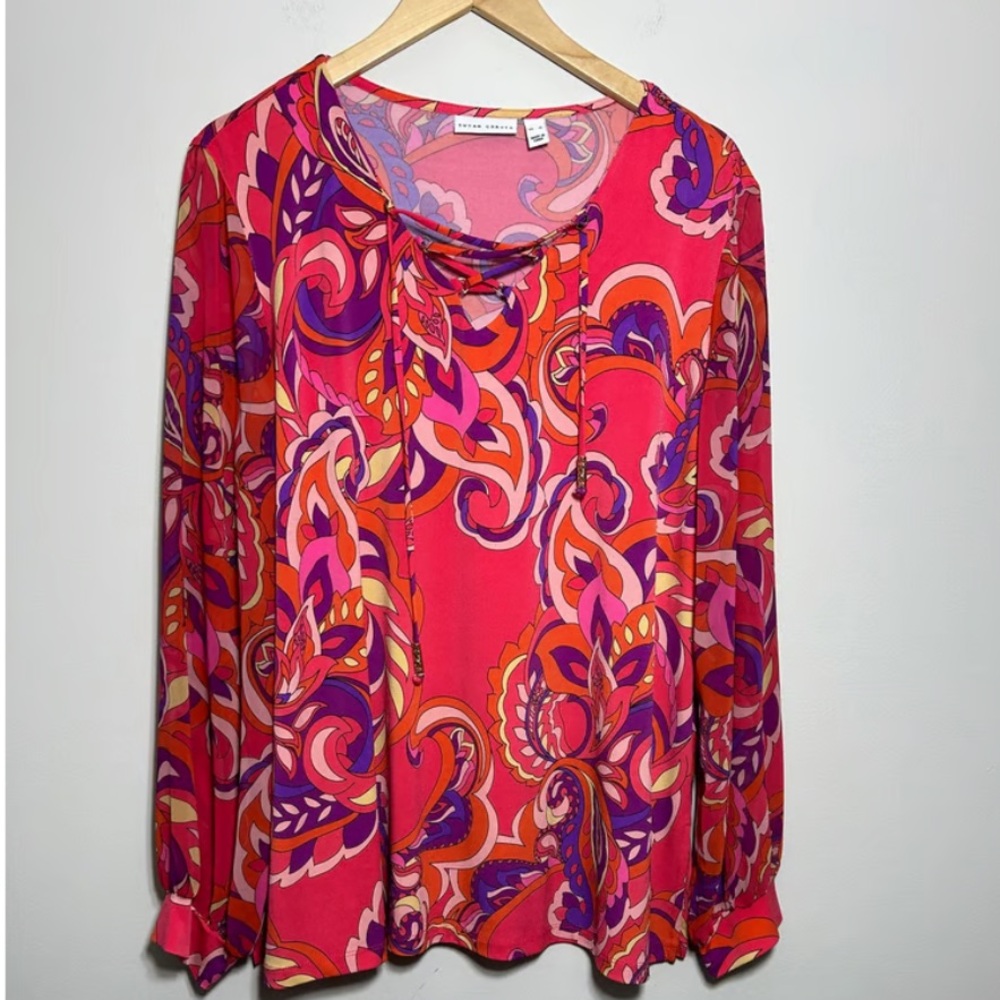 WOMEN’S SUSAN GRAVER PRINTED BLOUSE